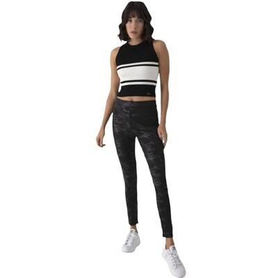 LTB Jeans Dames Kamede shirt met schouderbandjes/Cami Shirt, Black Off White Block 13352, XS, Black Off White Block 13352, XS LTB Jeans Dames Kamede shirt met schouderbandjes/Cami Shirt, Black Off White Block 13352, XS, Black Off White Block 13352, XS