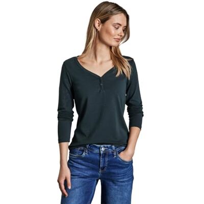 Street One Rok met knoopdetail, hunter green, 46 Street One Rok met knoopdetail, hunter green, 46