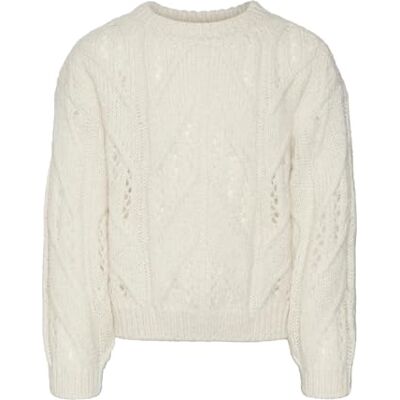 VERO MODA VMBLUEBERRY LS Pullover GA Girl NOOS, Birch, 52/54 NL VERO MODA VMBLUEBERRY LS Pullover GA Girl NOOS, Birch, 52/54 NL