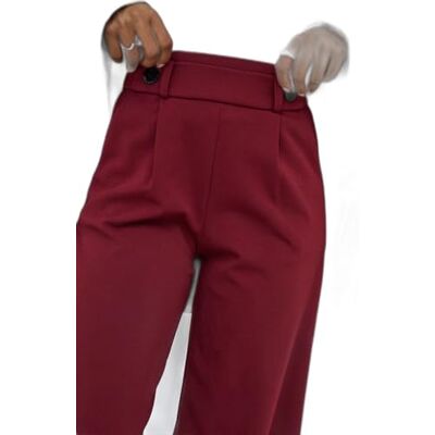 JACQUELINE de YONG JDYGEGGO Damesbroek met wijde pijpen, middelhoge taille, elegante en comfortabele stoffen broek van zacht jersey-materiaal met stretch, bruin, XS / 30L JACQUELINE de YONG JDYGEGGO Damesbroek met wijde pijpen, middelhoge taille, elegante en comfortabele stoffen broek van zacht jersey-materiaal met stretch, bruin, XS / 30L