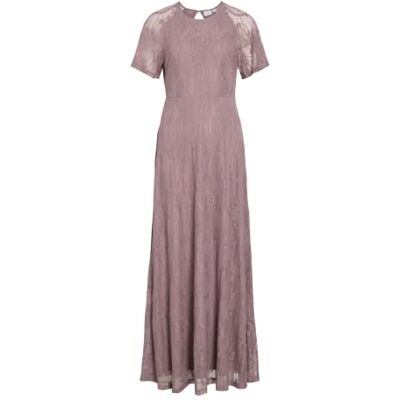 VILA Vifemma S/S Lace Dress Noos/Dc, Toadstool, XS VILA Vifemma S/S Lace Dress Noos/Dc, Toadstool, XS