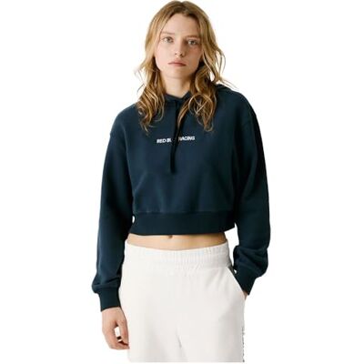 Pepe Jeans dames cropped logo hoodie sweatshirt, blauw (DULWICH BLAUW), M, Blauw (dulwich blauw), M Pepe Jeans dames cropped logo hoodie sweatshirt, blauw (DULWICH BLAUW), M, Blauw (dulwich blauw), M
