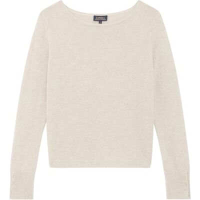 Caroll Pullover met rechte snit, Beige, L Caroll Pullover met rechte snit, Beige, L