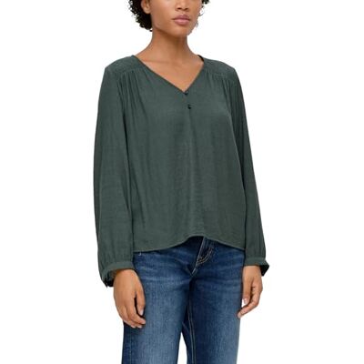 s.Oliver Damesblouse met lange mouwen, groen, 38, groen, 38 s.Oliver Damesblouse met lange mouwen, groen, 38, groen, 38