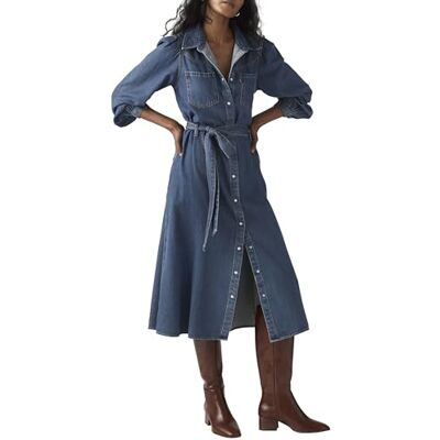Levi's Journey Ls maxi-jurk voor dames, casual jurk (1 stuk) Levi's Journey Ls maxi-jurk voor dames, casual jurk (1 stuk)