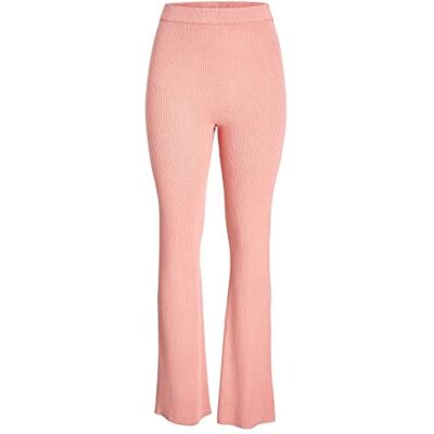 JACK & JONES JJXX JXLEIA Ribbed Knit Pants voor dames, koraal haze, XS JACK & JONES JJXX JXLEIA Ribbed Knit Pants voor dames, koraal haze, XS