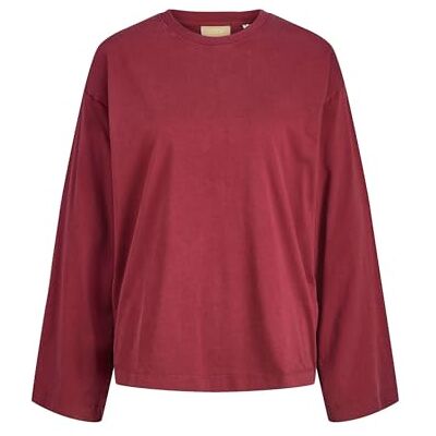 JACK & JONES Jxandrea Wash Loose Ls Tee JRS, Bordeaux, L Dames, Bordeaux, L JACK & JONES Jxandrea Wash Loose Ls Tee JRS, Bordeaux, L Dames, Bordeaux, L
