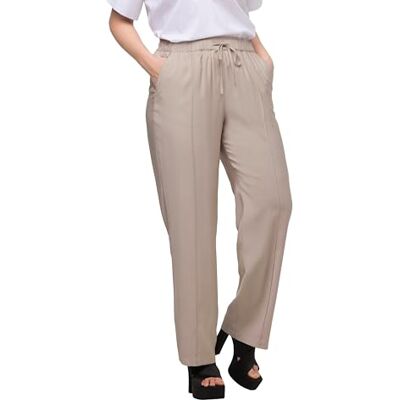 Ulla Popken , 7/8 Broek, grijsbeige, 46 Ulla Popken , 7/8 Broek, grijsbeige, 46