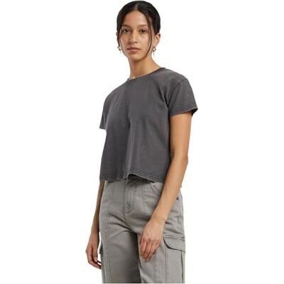 Build Your Brand Dames T-shirt Ladies Vintage Cropped Tee, kort gesneden dames T-shirt van katoen, maten XS 5XL, magnet, 3XL Build Your Brand Dames T-shirt Ladies Vintage Cropped Tee, kort gesneden dames T-shirt van katoen, maten XS 5XL, magnet, 3XL