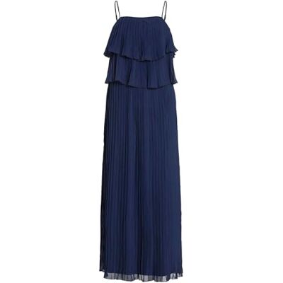 VILA Vichiffan Singlet Pleat Dress-Noos/Dc, navy blazer, 42 VILA Vichiffan Singlet Pleat Dress-Noos/Dc, navy blazer, 42