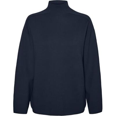 VERO MODA VMGOLD LS Highneck Pinstripe Pullover GA, navy blazer, XS VERO MODA VMGOLD LS Highneck Pinstripe Pullover GA, navy blazer, XS