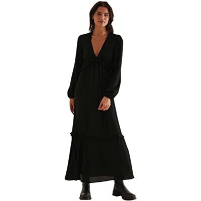 NA-KD Maxi-jurk Met Ballonmouwen dames Kleding voor vrije tijd NA-KD Maxi-jurk Met Ballonmouwen dames Kleding voor vrije tijd