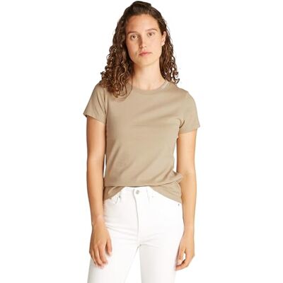 Calvin CK JEANS Dames LOGO ELASTIC T-SHIRT J20J225540, grijs (witte peper), L, Grijs (witte peper), L Calvin CK JEANS Dames LOGO ELASTIC T-SHIRT J20J225540, grijs (witte peper), L, Grijs (witte peper), L