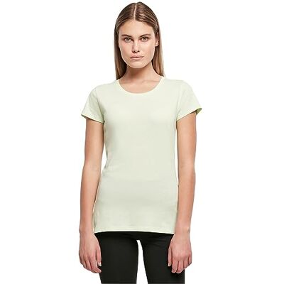 Build Your Brand Dames T-shirt Basic Tee, korte mouwen vrouwen T-shirt met ronde hals van katoen, verkrijgbaar in vele kleuren, maten XS-5XL, lichtmint, L Build Your Brand Dames T-shirt Basic Tee, korte mouwen vrouwen T-shirt met ronde hals van katoen, verkrijgbaar in vele kleuren, maten XS-5XL, lichtmint, L