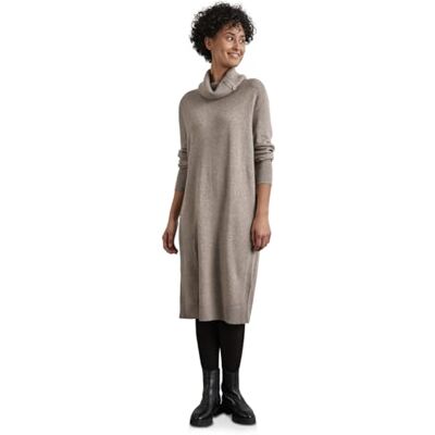 Street One Fijn gebreide damesjurk met knopen, Mocha Beige Mel., 38 Street One Fijn gebreide damesjurk met knopen, Mocha Beige Mel., 38