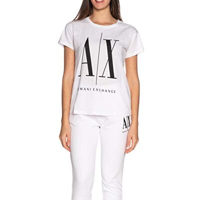 Giorgio Armani Icon Project T-shirt voor dames, wit, XL Giorgio Armani Icon Project T-shirt voor dames, wit, XL