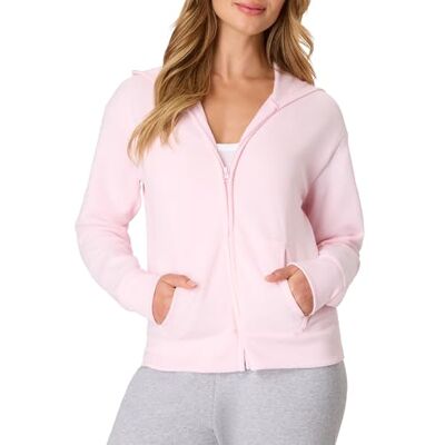 Hanes EcoSmart Sweatshirt met capuchon voor dames, Lichtroze, L Hanes EcoSmart Sweatshirt met capuchon voor dames, Lichtroze, L
