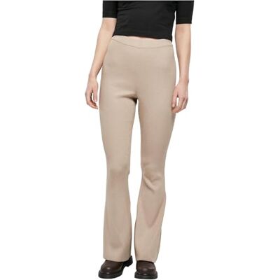 Urban Classics dames Leggings Ladies Rib Knit Bootcut Leggings Urban Classics dames Leggings Ladies Rib Knit Bootcut Leggings
