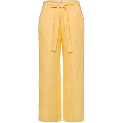 Brax Dames Style Maine S Pure Linnen broek, banana, 27W / 30L Brax Dames Style Maine S Pure Linnen broek, banana, 27W / 30L