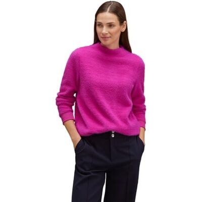 Street One Damesshirt met lange, Bright Cozy Pink, 46 Street One Damesshirt met lange, Bright Cozy Pink, 46