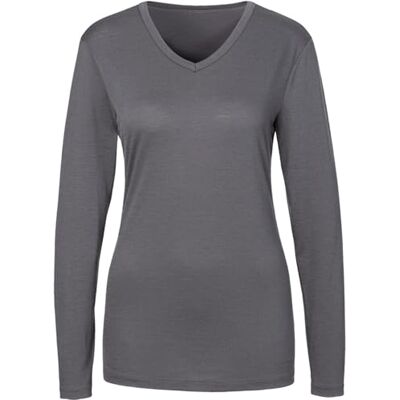 Dames T-shirt McKINLEY Creston LS W - Grijs Melange - T-shirt Dames T-shirt McKINLEY Creston LS W - Grijs Melange - T-shirt