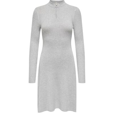 ONLY Onldee Hazel L/S Zip Dress Nca Knt dames Gekleed ONLY Onldee Hazel L/S Zip Dress Nca Knt dames Gekleed