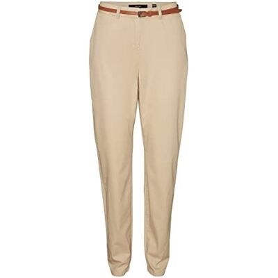 VERO MODA Vmflashino Mr Regular Pants Chino-broek voor dames, Irish Cream, M / 32L VERO MODA Vmflashino Mr Regular Pants Chino-broek voor dames, Irish Cream, M / 32L