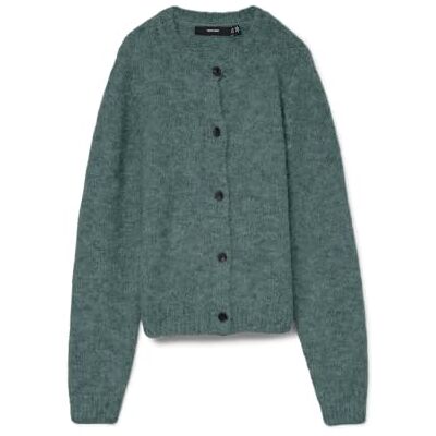 VERO MODA Vmnovah Ls O-Neck Button Cardi Ga Noos, Balsemgroen, M VERO MODA Vmnovah Ls O-Neck Button Cardi Ga Noos, Balsemgroen, M