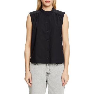 ESPRIT Damesblouse, zwart, S ESPRIT Damesblouse, zwart, S