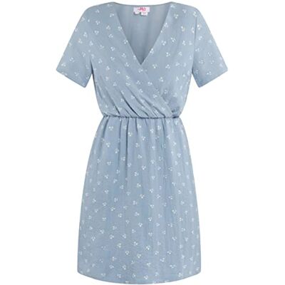 myMo Damesjurk met bloemenprint 12522861-MY01, blauw, XS, Jurk met bloemenprint, XS myMo Damesjurk met bloemenprint 12522861-MY01, blauw, XS, Jurk met bloemenprint, XS