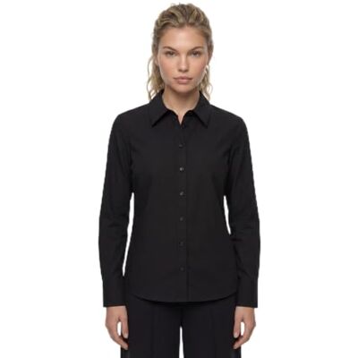 GUESS Dames NIEUWE CATE SHIRTWOVEN TOPSJet Zwart A996size XS Lengte N GUESS Dames NIEUWE CATE SHIRTWOVEN TOPSJet Zwart A996size XS Lengte N