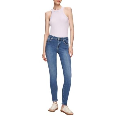 LTB Jeans Dames Fallon 100 Skinny Mid Rise Basic-5-Pocket Medium Wash Blauw van katoenmix maat W25L34, blauw, 25W / 34L LTB Jeans Dames Fallon 100 Skinny Mid Rise Basic-5-Pocket Medium Wash Blauw van katoenmix maat W25L34, blauw, 25W / 34L