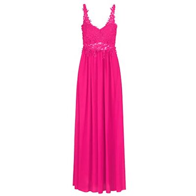 APART Fashion ApartFashion APART avondjurk van chiffon, kant en mesh, fuchsia, S APART Fashion ApartFashion APART avondjurk van chiffon, kant en mesh, fuchsia, S