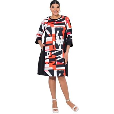 Ulla Popken gs1 data protected company 4069787000005 Punto-jurk voor dames, bedrukte jurk, paprika, 46-48 Ulla Popken gs1 data protected company 4069787000005 Punto-jurk voor dames, bedrukte jurk, paprika, 46-48