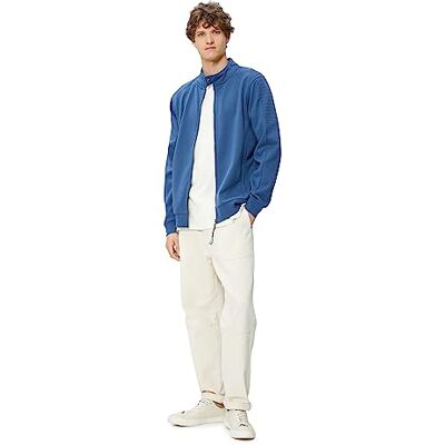 Koton Heren Zipper Pocket Detail Crew Neck Snap Button Sweatshirt, 624 (blauw), L Koton Heren Zipper Pocket Detail Crew Neck Snap Button Sweatshirt, 624 (blauw), L