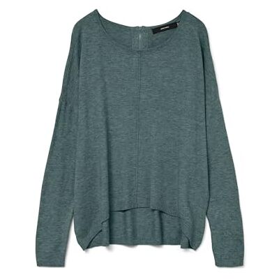 VERO MODA VMBREEZE Aura LS Rits Blouse LCS, Balsemgroen, XS VERO MODA VMBREEZE Aura LS Rits Blouse LCS, Balsemgroen, XS