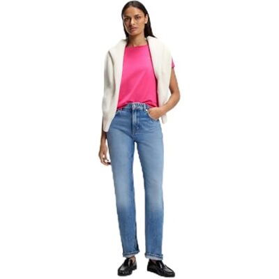 Boss T-shirt voor dames, Open Pink 692, S Boss T-shirt voor dames, Open Pink 692, S