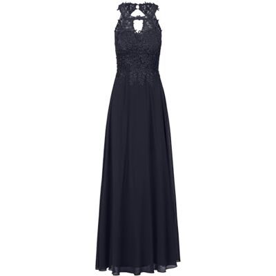 APART Fashion APART avondjurk van een plastic kant en chiffon, nachtblauw, 38 APART Fashion APART avondjurk van een plastic kant en chiffon, nachtblauw, 38