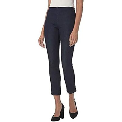 NYDJ Petite Pull on Skinny Ankle Jean met Side Slit Jeans voor dames NYDJ Petite Pull on Skinny Ankle Jean met Side Slit Jeans voor dames