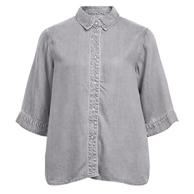 Object Objframe 2/4 Re Denim Top Noos Object Objframe 2/4 Re Denim Top Noos