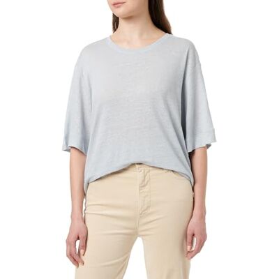 Boss T-shirt voor dames, Open Blue 463, XL Boss T-shirt voor dames, Open Blue 463, XL