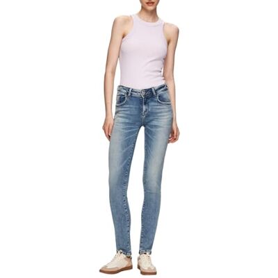 LTB Jeans Dames Fallon 201 Slim Mid Rise Basic-5-Pocket Medium Wash Blauw van katoenmix maat W25L30, blauw, 25W / 30L LTB Jeans Dames Fallon 201 Slim Mid Rise Basic-5-Pocket Medium Wash Blauw van katoenmix maat W25L30, blauw, 25W / 30L