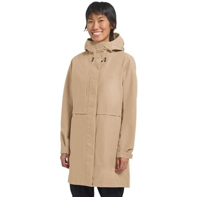 Jack Wolfskin Terraview 2l Coat W jas, haver, L dames, Havermout, L Jack Wolfskin Terraview 2l Coat W jas, haver, L dames, Havermout, L