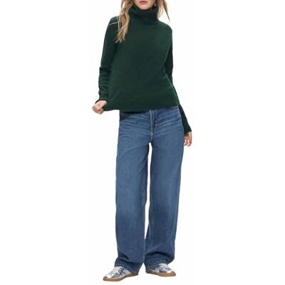 LTB Jeans Mayose Damestrui in donkergroen, gemaakt van polyester-wolmix, maat XS, donkergroen, XS LTB Jeans Mayose Damestrui in donkergroen, gemaakt van polyester-wolmix, maat XS, donkergroen, XS