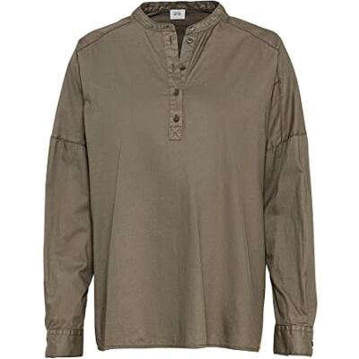camel active Damesblouse met lange mouwen van katoen, olijf, L camel active Damesblouse met lange mouwen van katoen, olijf, L