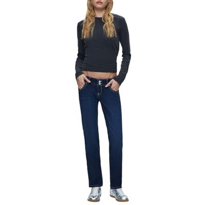 LTB Jeans Molly 200 damesjeans in blauw, Low Rise gemaakt van katoenmix, maat 30, 34, blauw, 30W / 34L LTB Jeans Molly 200 damesjeans in blauw, Low Rise gemaakt van katoenmix, maat 30, 34, blauw, 30W / 34L