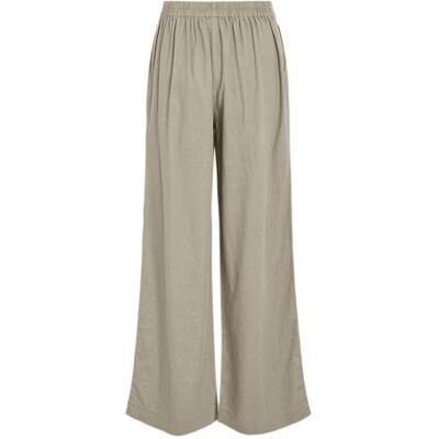 VILA Vijolanda Hw Pleated Pants-Noos broek voor dames, feather grey, 44 VILA Vijolanda Hw Pleated Pants-Noos broek voor dames, feather grey, 44