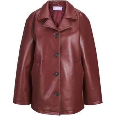 JACK & JONES Dames Jxjackie Mid Jacket OTW, Cabernet, S, Cabernet, S JACK & JONES Dames Jxjackie Mid Jacket OTW, Cabernet, S, Cabernet, S