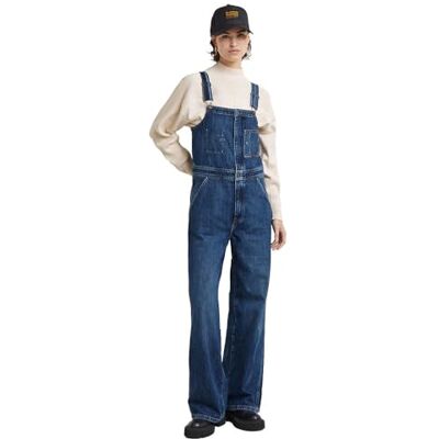 G-STAR RAW G-STAR Straight Leg Zip Dungaree dames Jumpsuit G-STAR RAW G-STAR Straight Leg Zip Dungaree dames Jumpsuit