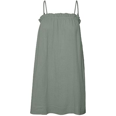 VERO MODA Dames Vmnatali Nia Singlet Short Dress WVN Jurk, Laurel Wreath, S VERO MODA Dames Vmnatali Nia Singlet Short Dress WVN Jurk, Laurel Wreath, S